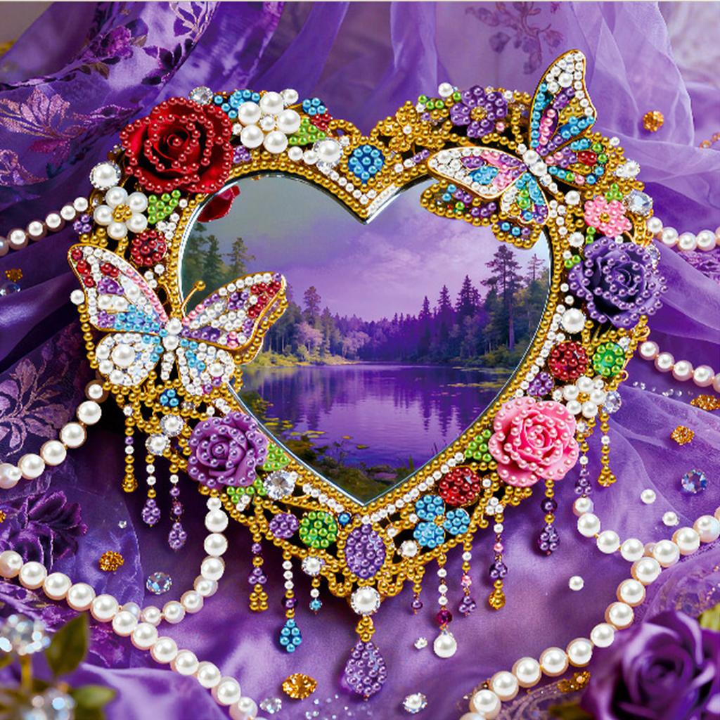 DIY Pearl Diamond Dots Paintings Picture Arts Craft for Home Wall Decor Art Diamond Painting 25x25cm With Frame