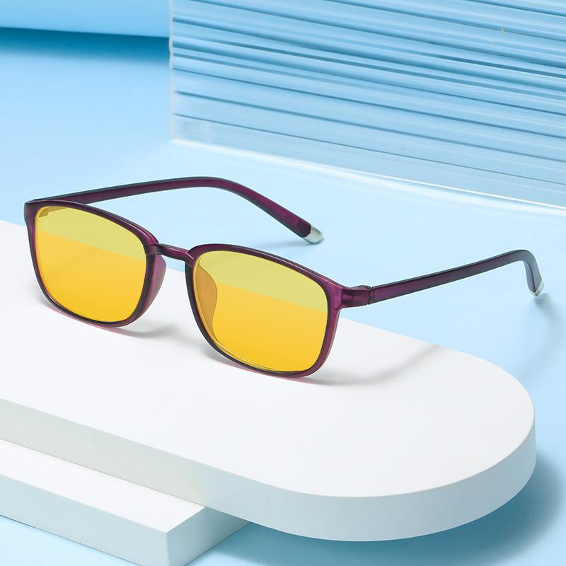 Y8011 Night Vision Anti-Blue Light Glasses with Unisex Flat Lenses for Mobile, Computer, and Gaming Eye Protection