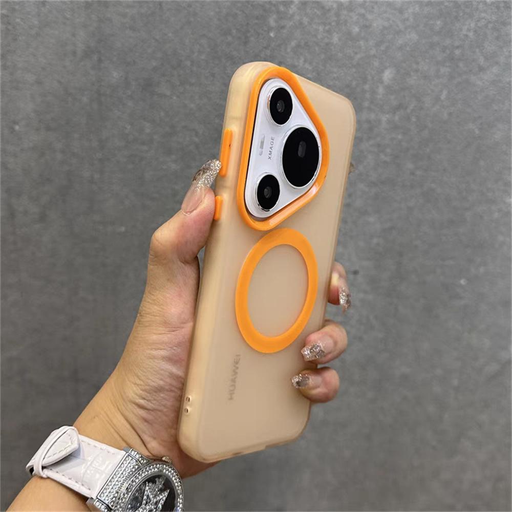 Matte Clear Candy Magnetic For Magsafe Case For Huawei P70 Ultra Mate 70 60 Plus Honor 300 X60 X50 X9 X8 B C Magic 7 Pro 6 Lite
