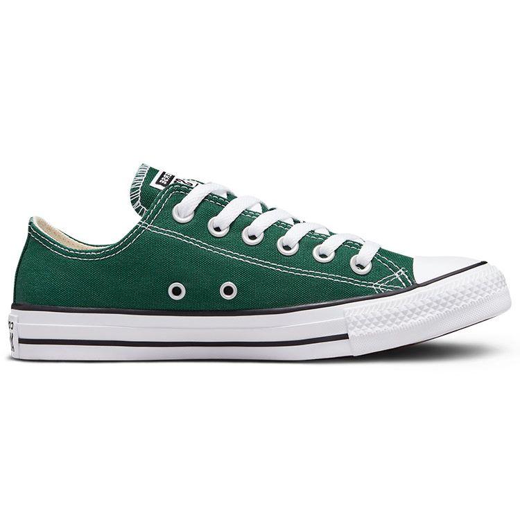 Converse Chuck Taylor All Star Lace-Up Comfortable Breathable Durable Low-Top Canvas Shoes Unisex sneaker Green A00789C