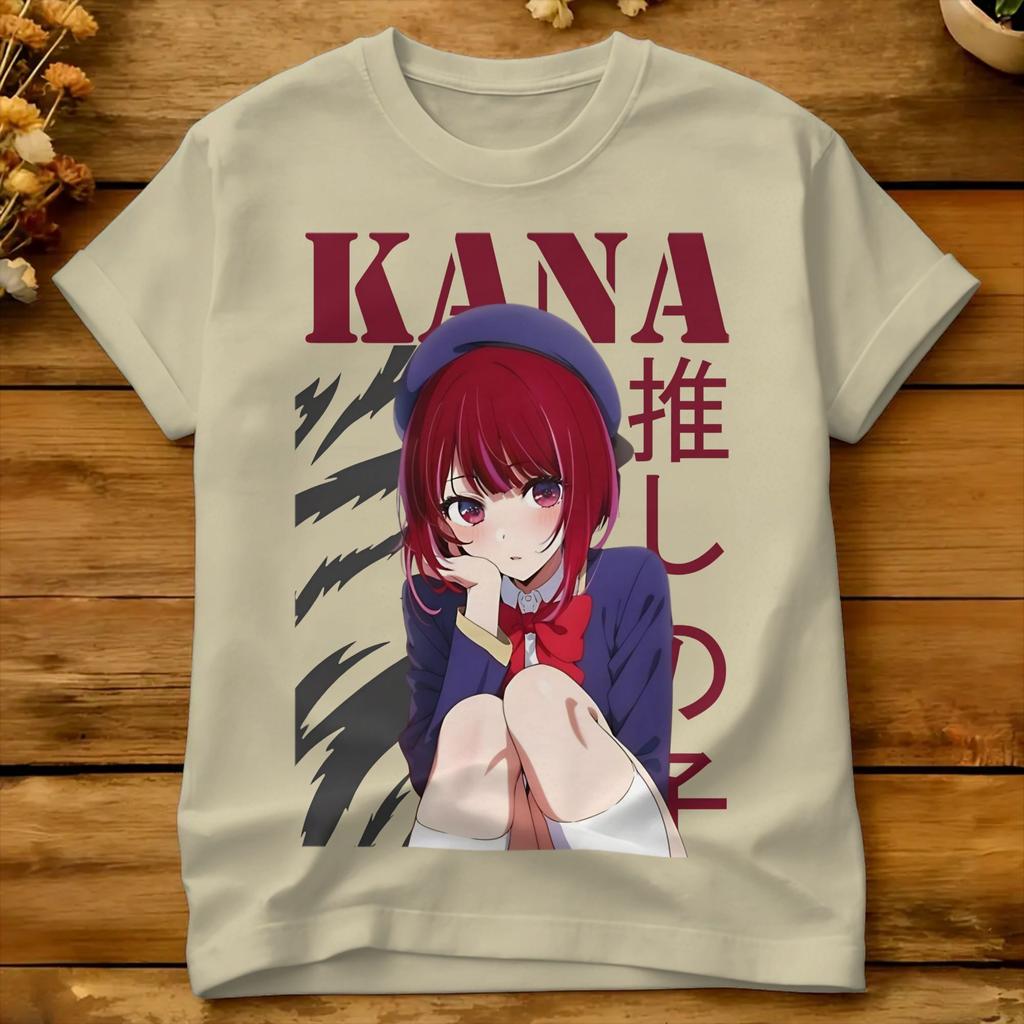 Kana Arima Cute Cotton TShirt For Unisex Summer OshiNoKos Classic TShirts Leisure Tees Plus Size Pattern Tops