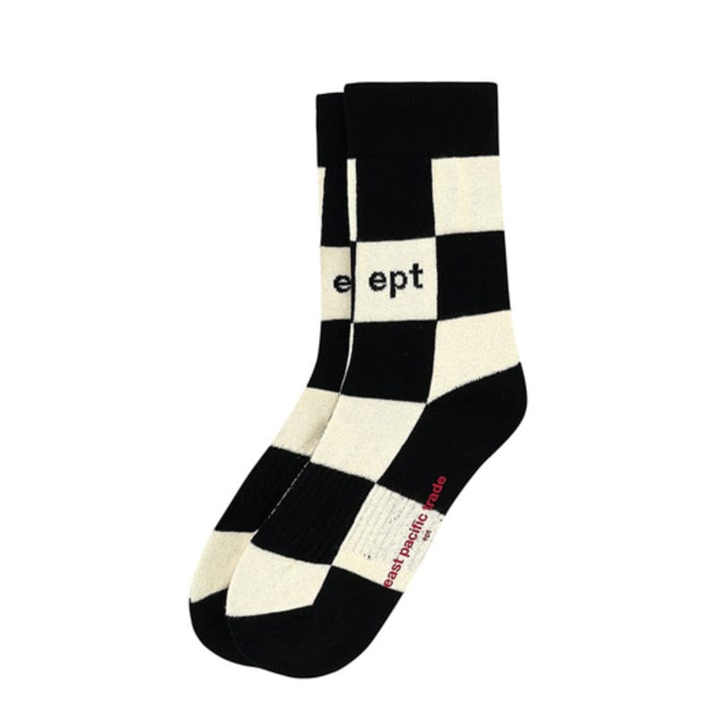EPT CHECKBOARD SOCKS (BLACK_IVORY)