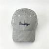 Fashion Hat Stripe Embroidery Brooklyn Baseball Cap Men's and Women's Summer Sunscreen Versatile Cap Trendy