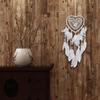 White Heart Dream Catcher Wind Chime - Home and Office Decoration