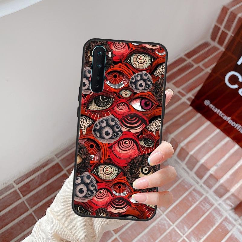 Scary Face Eyes Case For OnePlus 15 13 12 11 13T 13R 12R 10R 10T 8T OnePlus Nord 5 CE 3 4 Lite N20 N30 Cover