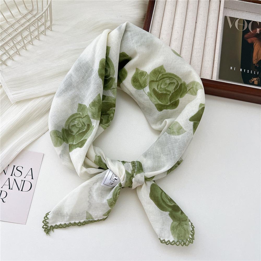 68*68cm Square Scarf Headband Accessories Handkerchief Neckerchief Hairscarf Hairscarf Bandanas