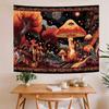 VIKAMA Mushroom Tapestry Bohemian-Style Bedroom Hanging Charming Aesthetic Wall Decoration Living Room & Dormitory Decor