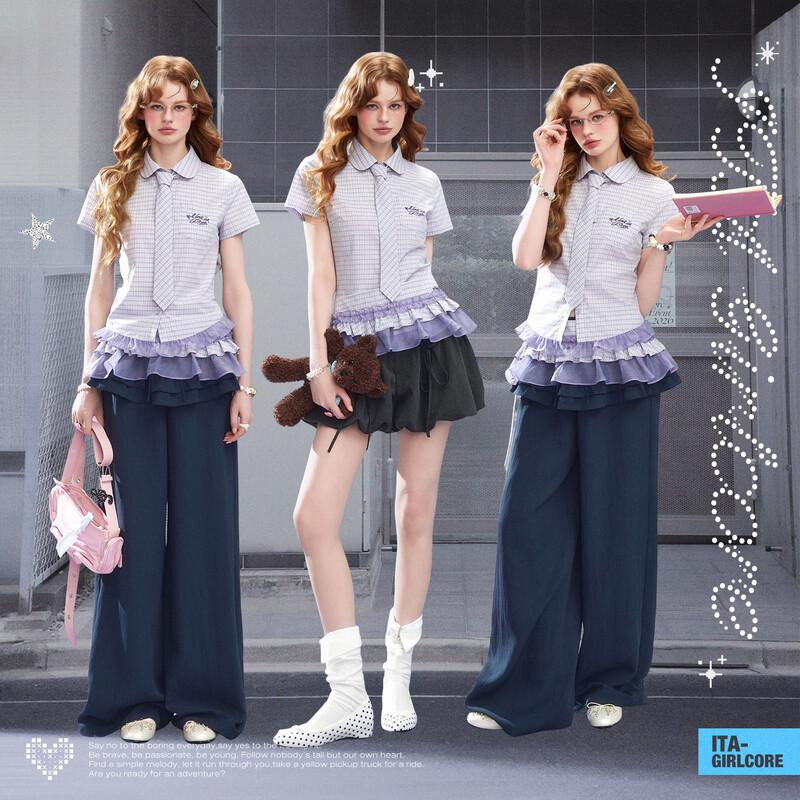 unifree Girly Tiered Lace A-line Skirt