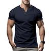 Summer New Short-sleeved Men T Slim Casual Men V-neck Short-sleeved T Shirt