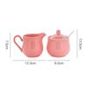 Set Zuccheriera e Lattiera in Ceramica Brocca, Regalo, Porta Zucchero Lattiera Ciotola con Coperchio