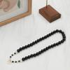 2024 Chinese Style Agate Beaded Necklace in Sterling Silver Clavicle Chain - High-End Fashion for Spring/Summer