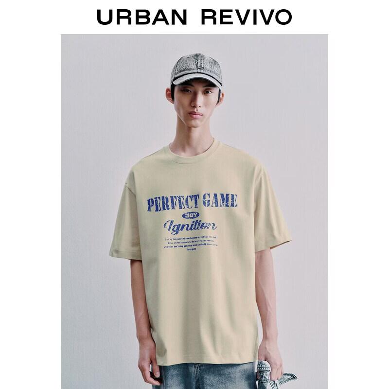 

UR2026 Men s Letter Print Short Sleeve T-Shirt L