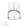 Ronan Headlight Mounting Frame Adapter For Hella 3R G5 Koitos Mondeo Pajero Retrofit Bi-xenon Biled Projector Lens Car Headlight
