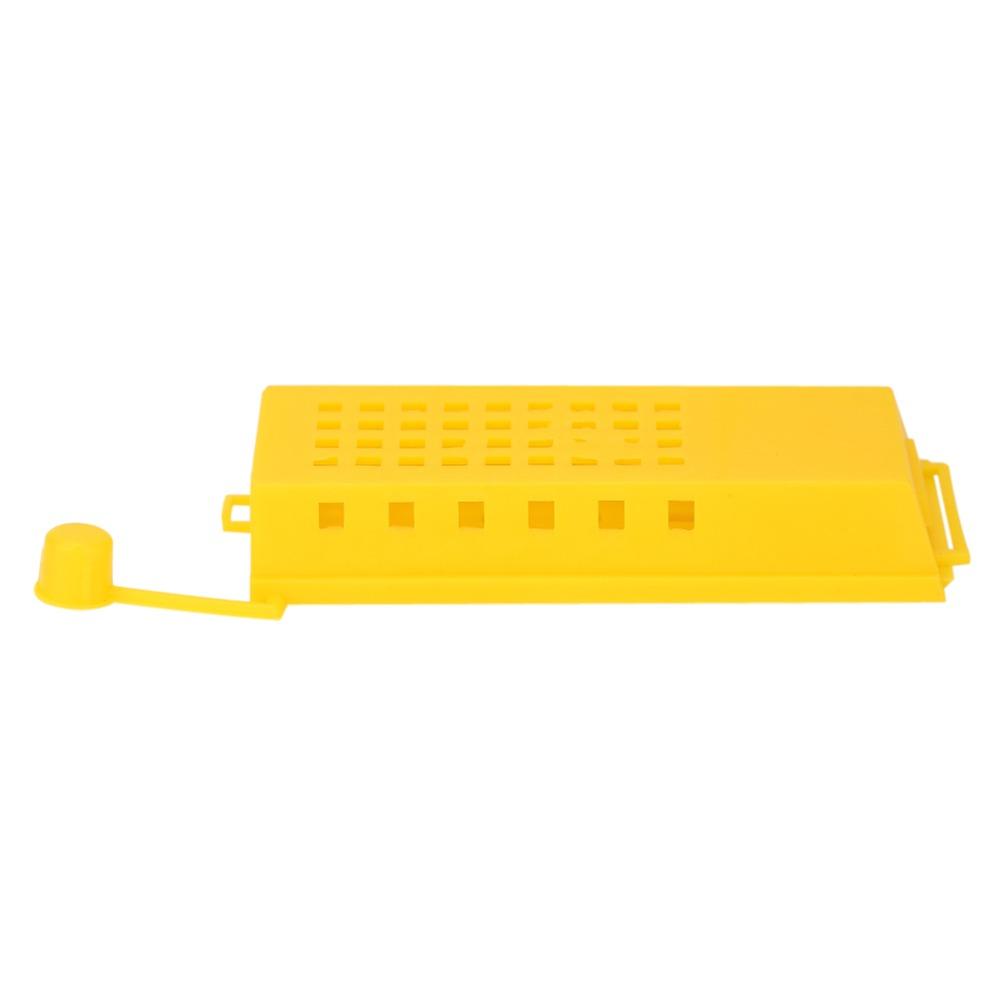 10Pcs Plastic Queen Bee Cage Yellow Plastic Queen Cage Easy To Use Queen Catcher Cage  Beekeeper Use