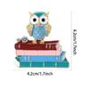 Sophisticated Vintage Owl Brooch Featuring Open Book Detail Lightweight Owl Pin Thoughtful Gift For Educators