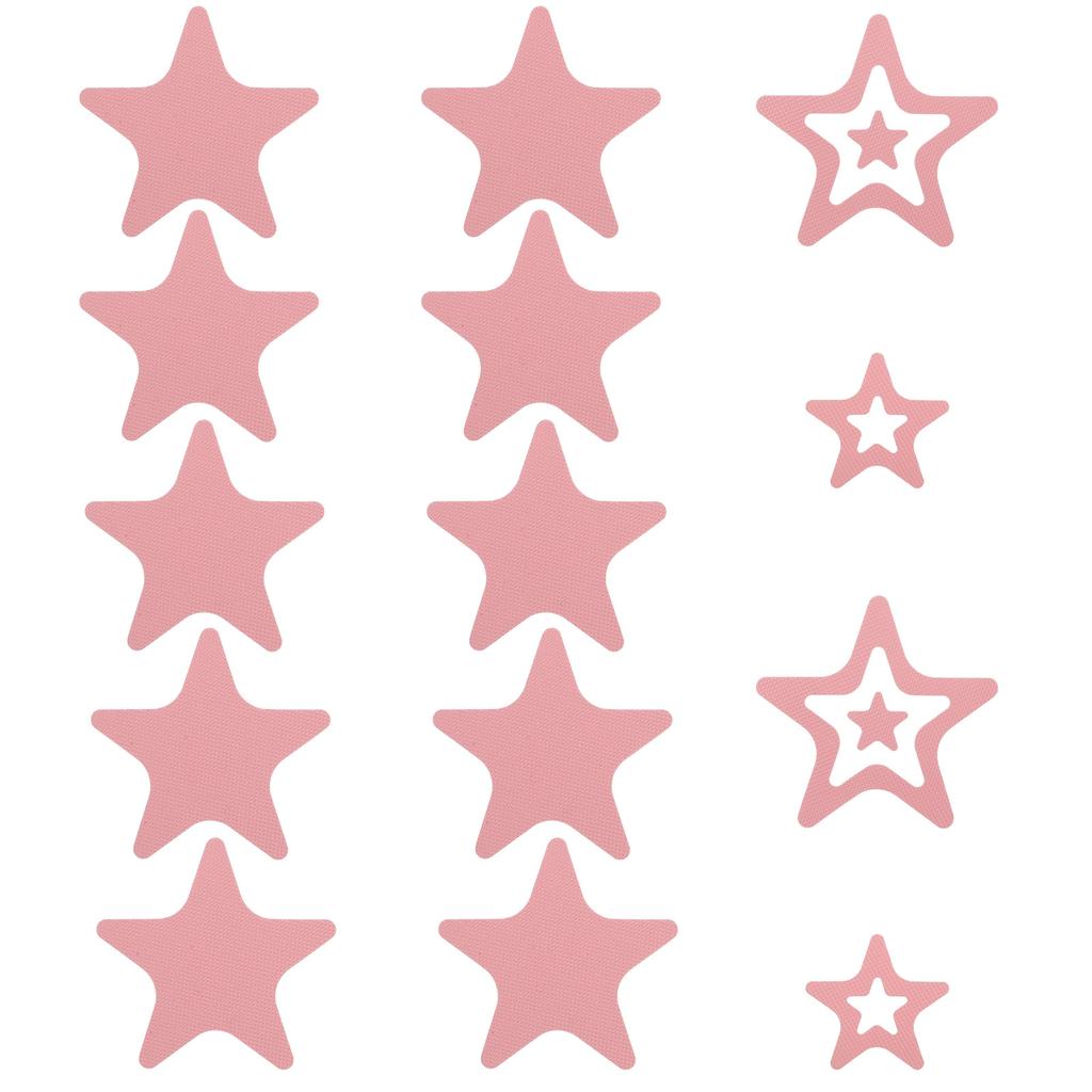 12Pcs Cartoon Star-Shaped Non-Slip Bathtub Stickers Peva Anti-Slip Shower Floor Decals for Kids Bathroom Safety Grip Mat