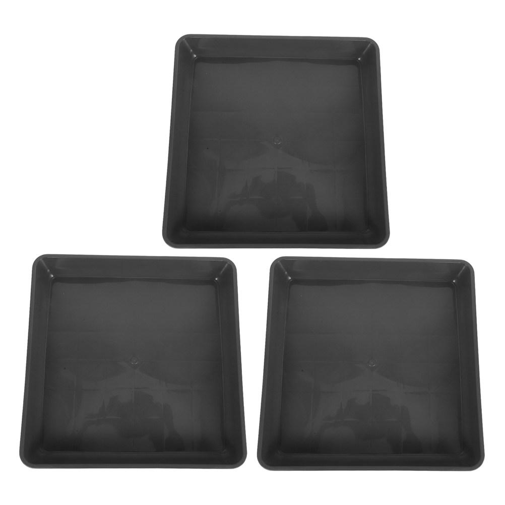 3pcs Pot Trays 40cm Large Heavy Duty Thickened Plastic Potted Plants Base Water Disc For Indoor Outdoor Flower Drip Trays