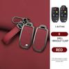 Zinc Alloy Leather Car Key Case for Volvo XC90 XC70 S80 S60 S40 V70 V50 C30 C70 5 Buttons Remote Cover Shell Keychain Accessorie