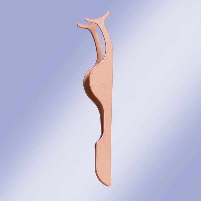 5pcs False Eyelash Tweezers Fake Eye Lash Applicator Eyelash Extension Curler Nipper Auxiliary Clip Clamp Makeup Forceps Tools Supply