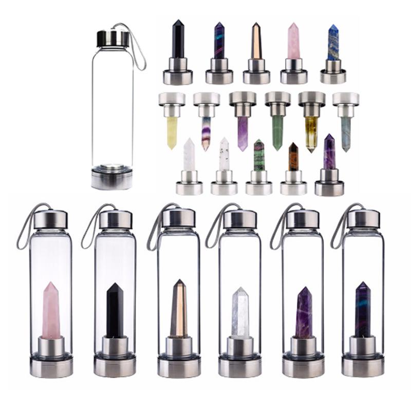 Natural White Crystal Pillar Glass Cup Polished Handicrafts in Stock Water Cup