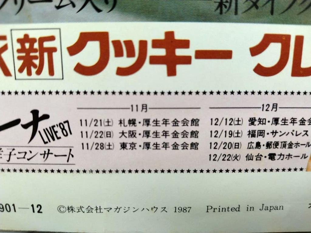 Used Heibon Magazine December 1987 (Showa 62) Final Issue Collector's Edition Miho Nakayama Etc.
