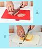 Multifunctionele PP Plastic Snijplank Set - 4-delig voor Keuken en Vlees Hakken