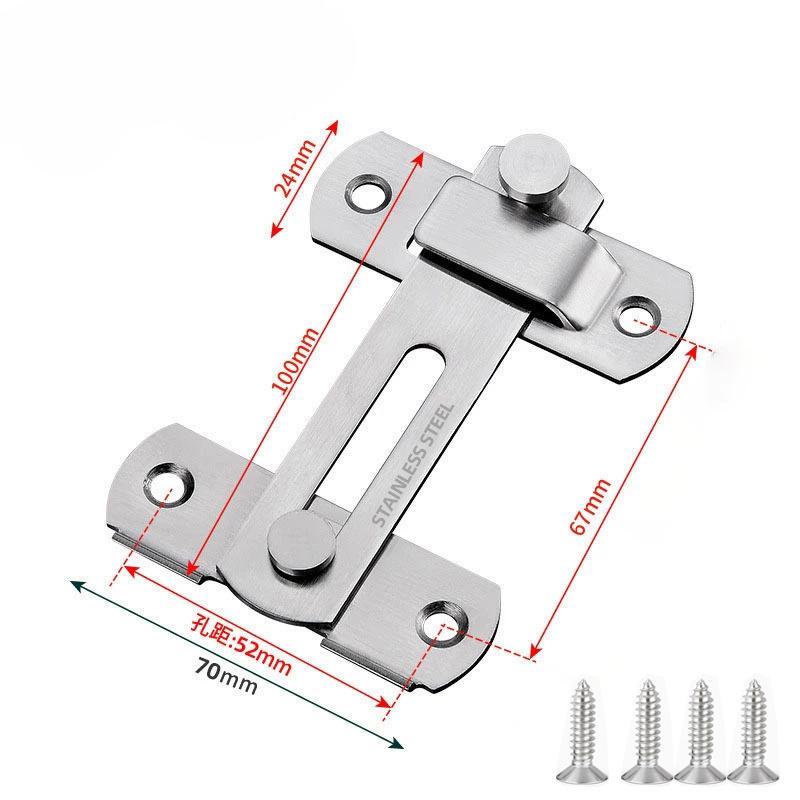 Gate Latch Sliding Barn Door Deadbolt Matte Black Stainless Steel Gate Latch Tilting Latch Safety Door Deadbolt