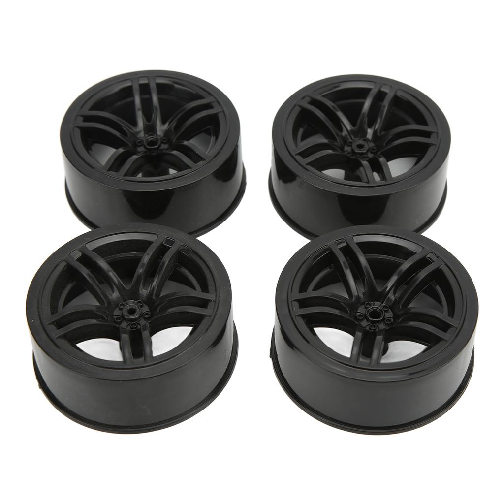 4pcs RC Wheels Rims Diameter 63mm Lightweight Plastic Wheels Rims for 1/10 High Speed RC Car