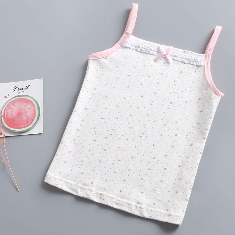 Girls' Pure Cotton Sleeveless Summer Vest