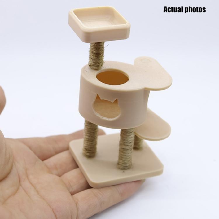 1/12 Scale Dollhouses Cats Climbing Structure Multilevel Plastic Design Perfect For Miniature Scene Builders