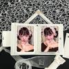 Pink Love Bow Card Album PVC with 16 Internal Pages Photocard Binder 3 Inch Mini Collectible Card Album Idol Card Collect Book