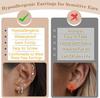 10 Pairs Hypoallergenic Flat Back Earrings for Women 18K Gold 20G Surgical Stainless Steel Cartilage Multiple Piercing Earrings