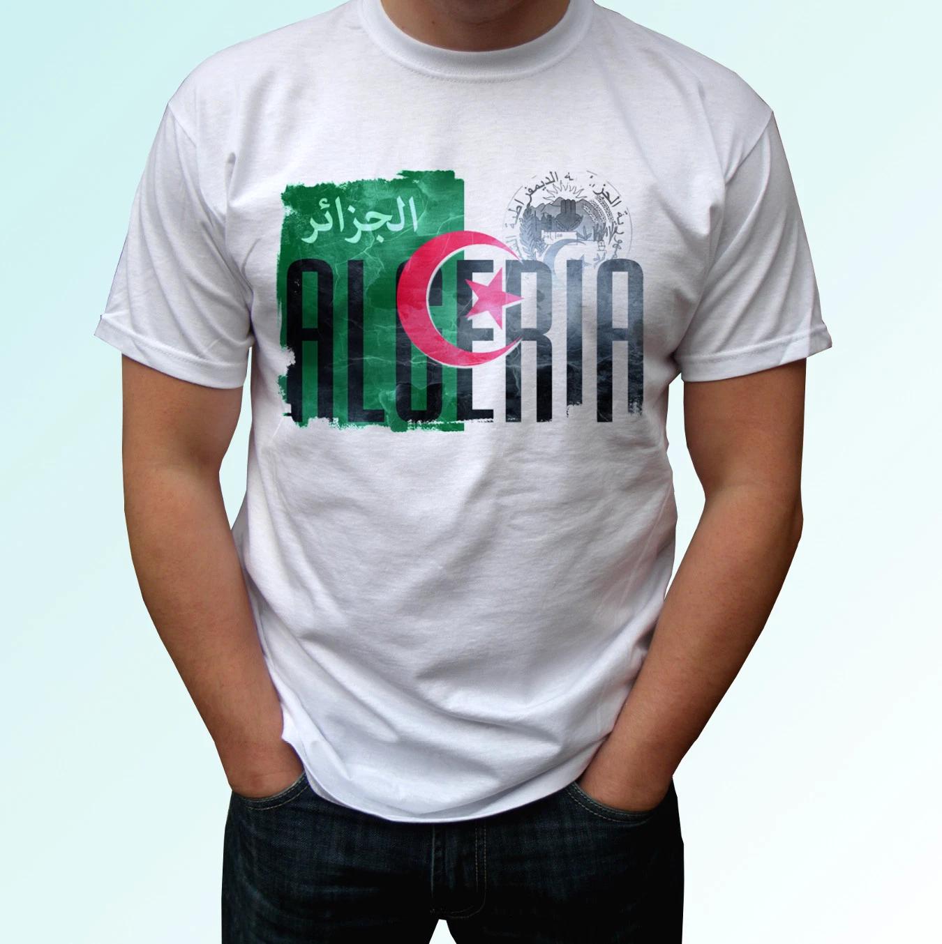 

Algeria flag design white kids boys T-Shirt top modern tee - s s kids baby sizes 160