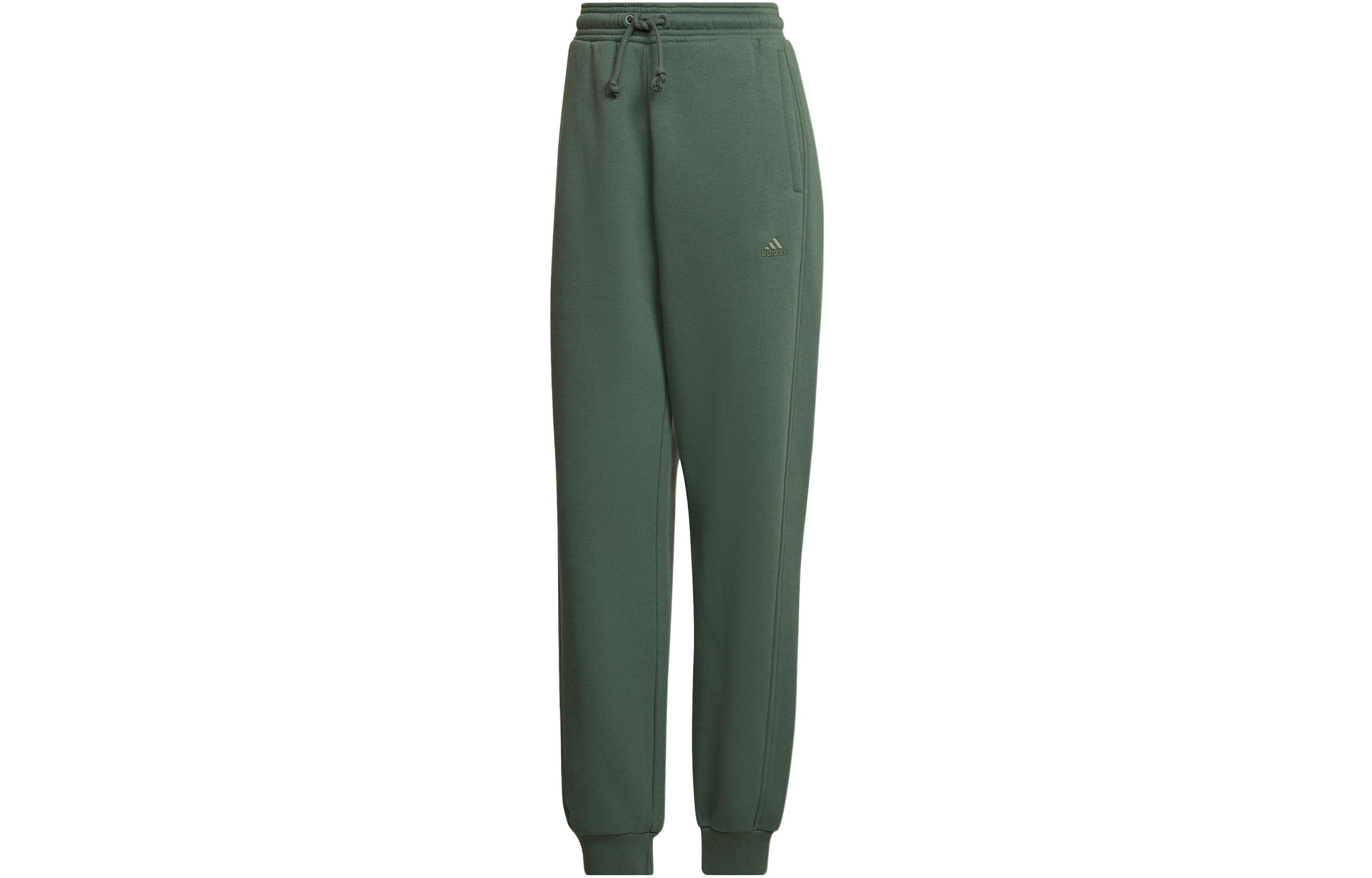 

Adidas Knitted Sweatpants Women s Green Moderate Cuffed Pants HK0443 XL