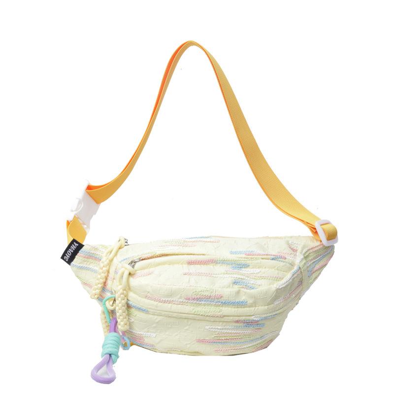 High-value Soft Girl Girl Breast Bag, Small Fresh and Cute Casual Small Bag Female College Student Fanny Pack Messenger Bag