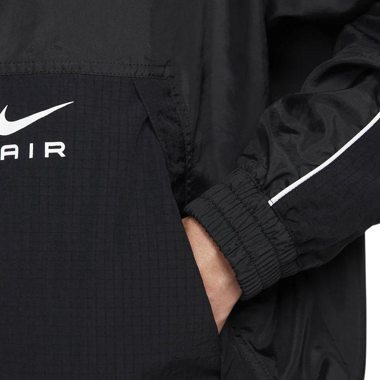 Nike Air Logo Zip-Up Long Sleeve Jacket Men Jackets Black FN7687-010