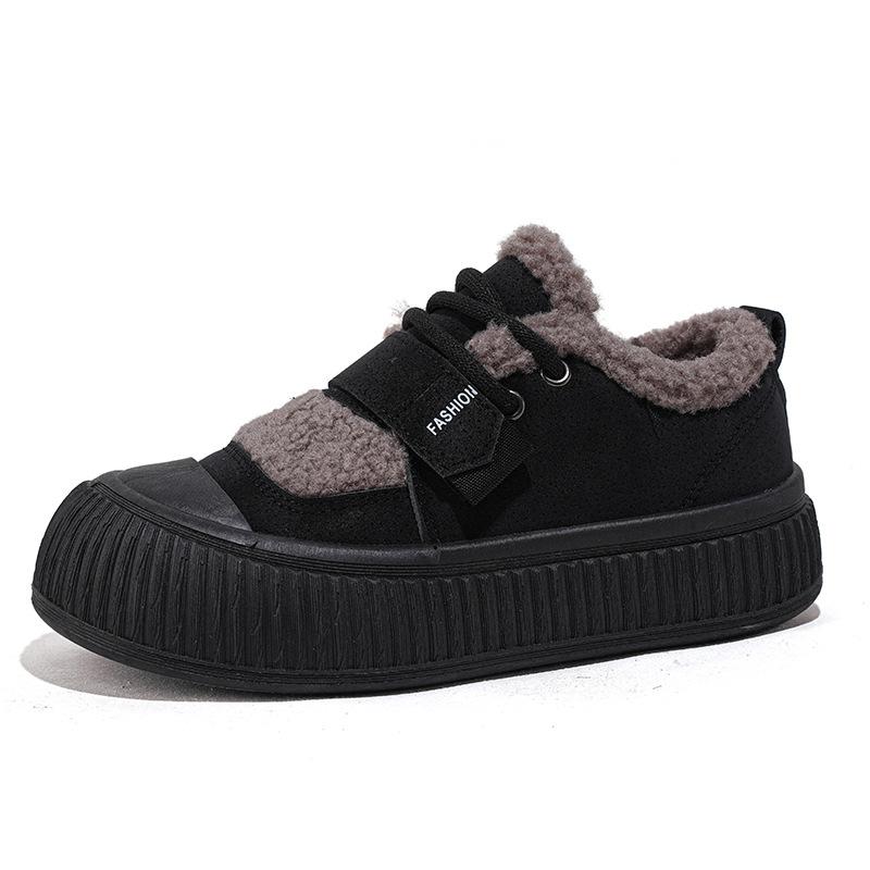 Winter new velvet sneakers isn't soft-soled non-slip warm cotton shoes casual shoes XT