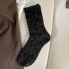 Spotted Leopard Print Women Socks Cotton Terry Tube Thickened Warm Socks Cotton Korean Japanese Style
