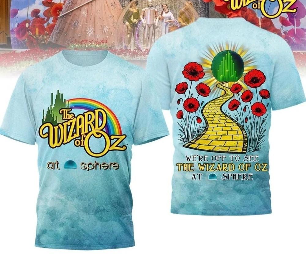 The Wizard Of Oz At Sphere AOP TShirt All Size S5XL Unisex T-Shirt M