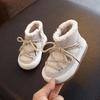 Baby Warme Wollschneestiefel Kinder Verdickte Baumwollschuhe 1-3 Winter Neue Kleinkind Warme Lammfellschuhe