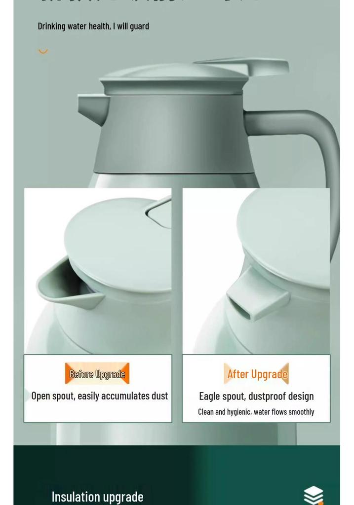 Large Capacity Insulated Thermos Flask for Home, Office, and Dorm Use