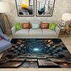 3D Hole Illusion Carpet Living Room Bedroom Esports Room Anti Slip Decorative Carpet Washable Home Carpet