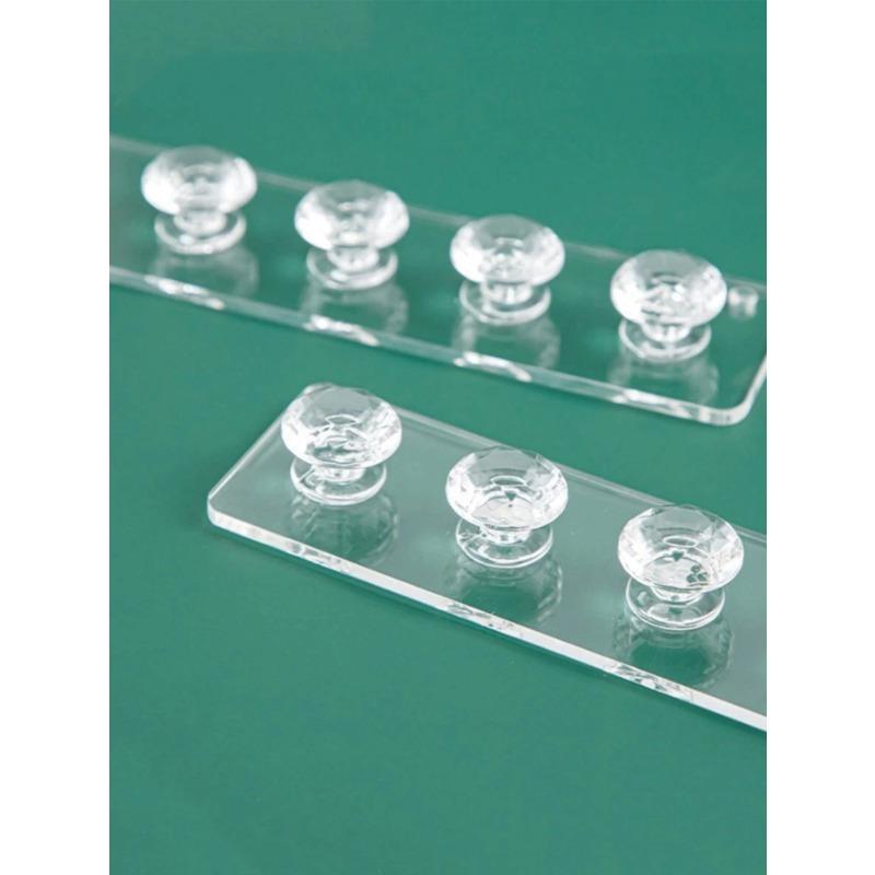 1pc Jewelry Organizer Stand For Necklaces, Bracelets, Earrings And Rings Transparent Wall-Mounted Display Rack For Dressing Table Jewelry Storage Hook