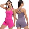 Women's Nude-Feel Nylon Quick-Dry Breathable High-Elastic Yoga Jumpsuit