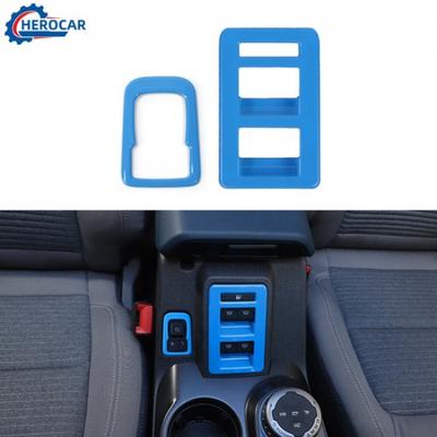 Hellblauer Stil Fensterheberschalter Zierabdeckung Dekor Zubehör Für Ford Bronco 21+