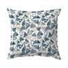1,4 Pcs Blue Green Bohemian Style Single-Sided Printed Pillowcase Cushion Cover,Suitable For Living Room,Bedroom,Car Decoration