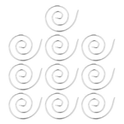 10Pcs Spiral Knitting Needle Stainless Steel Practical Circular Shawl Needle Sewing Tool for Cloth Cardigan