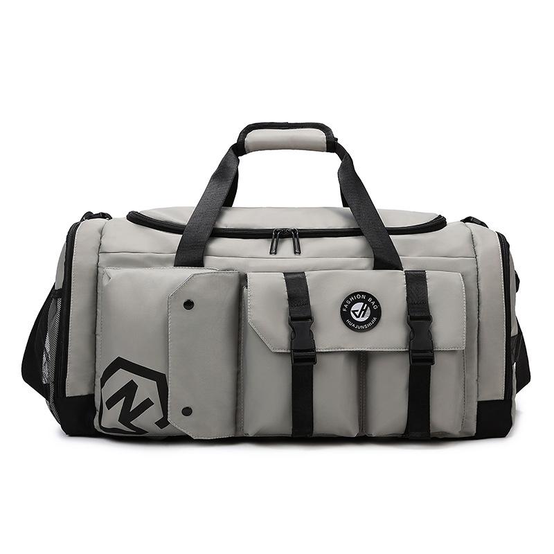 Large-capacity Travel Bag, Trendy Double-back Sports Bag for Men and Women, Thickened and Wear-resistant Business Trip Luggage Bag