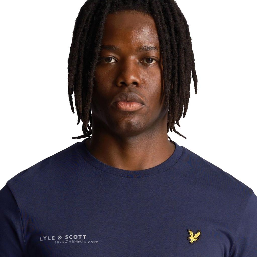 Lyle & Scott Mens Co-Ordinate Print Long-Sleeved T-Shirt