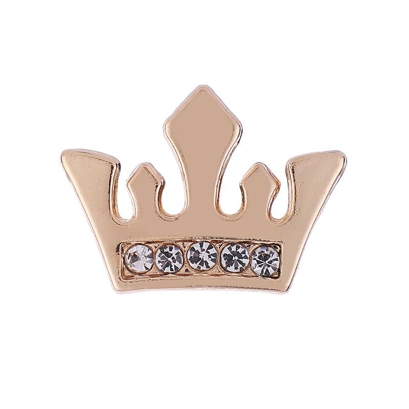 Korean Small Cross Brooches for Women and Men Shirt Suit Collar Pins Fashion Crown Badge Accessories High Quality Jewelry Gifts